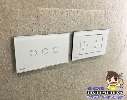 ติดตั้งชุดสวิทย์ไฟระบบสัมผัส