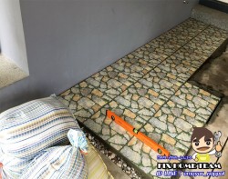 งานปูปรับระดับกระเบื้องลาดจอดรถ